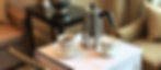 Pot of coffee on a hotel cart