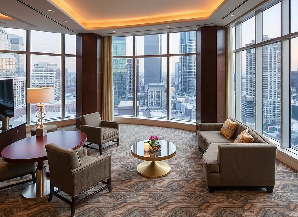 A graphic illustration of what the Ritz Carlton Charlotte view would probably look like.