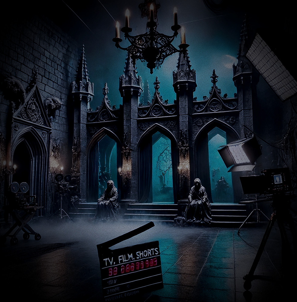 A Gothic film set on Dr. Bon Blossman's website. This is where projects are linked.