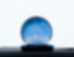 Eye-level view of dental aligners on a clean dental tray