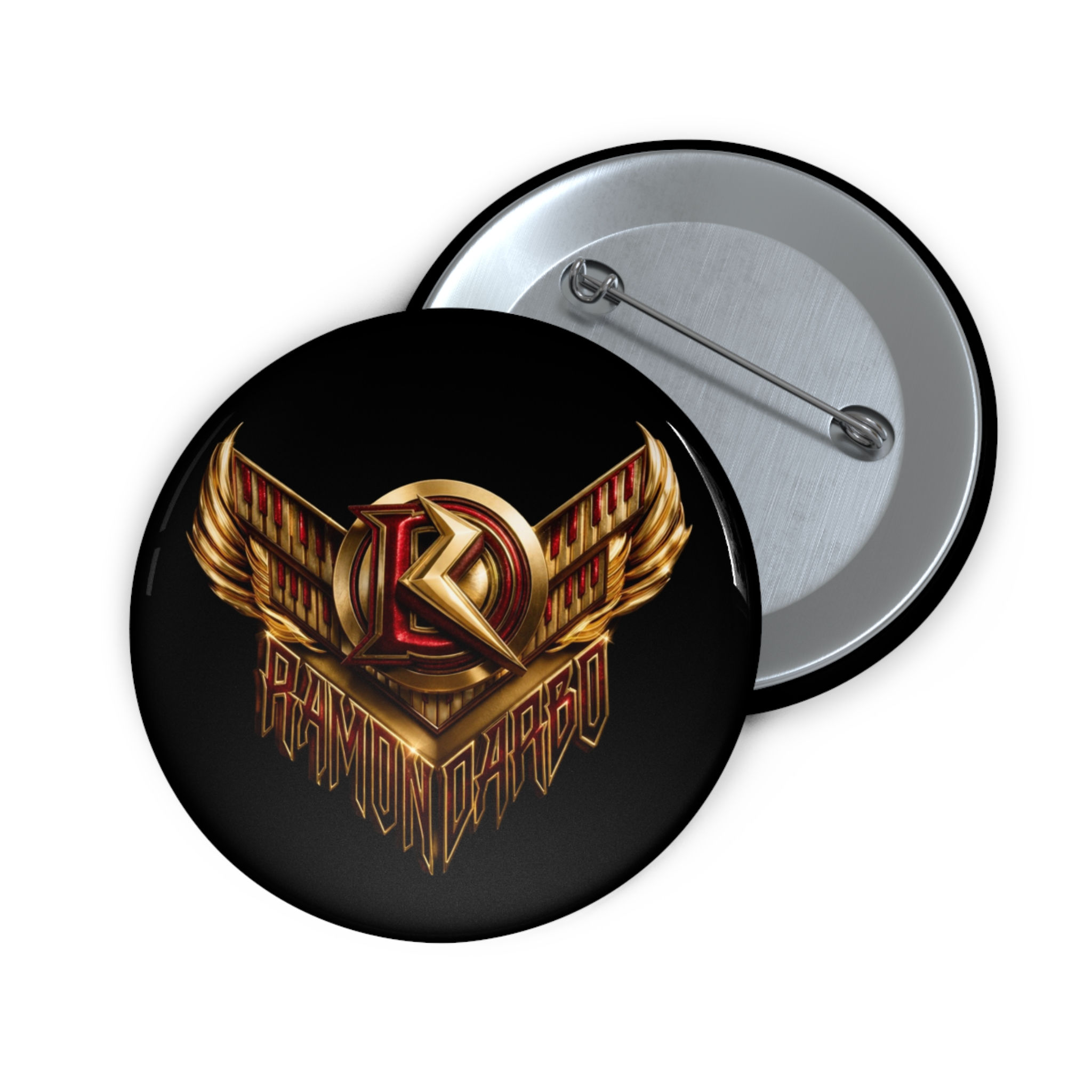 RAMON DARBO OFFICIAL GOLD/BLACK LOGO PIN