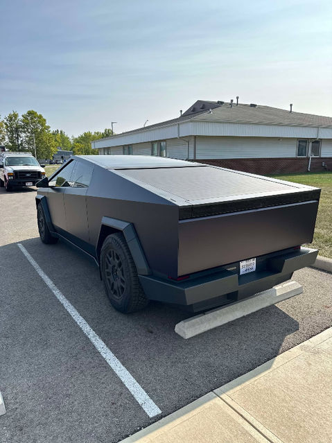 2024 Tesla Cyber truck – Full Matte Purple Vinyl Wrap, Ceramic Tint & 2-Year Ceramic Coating