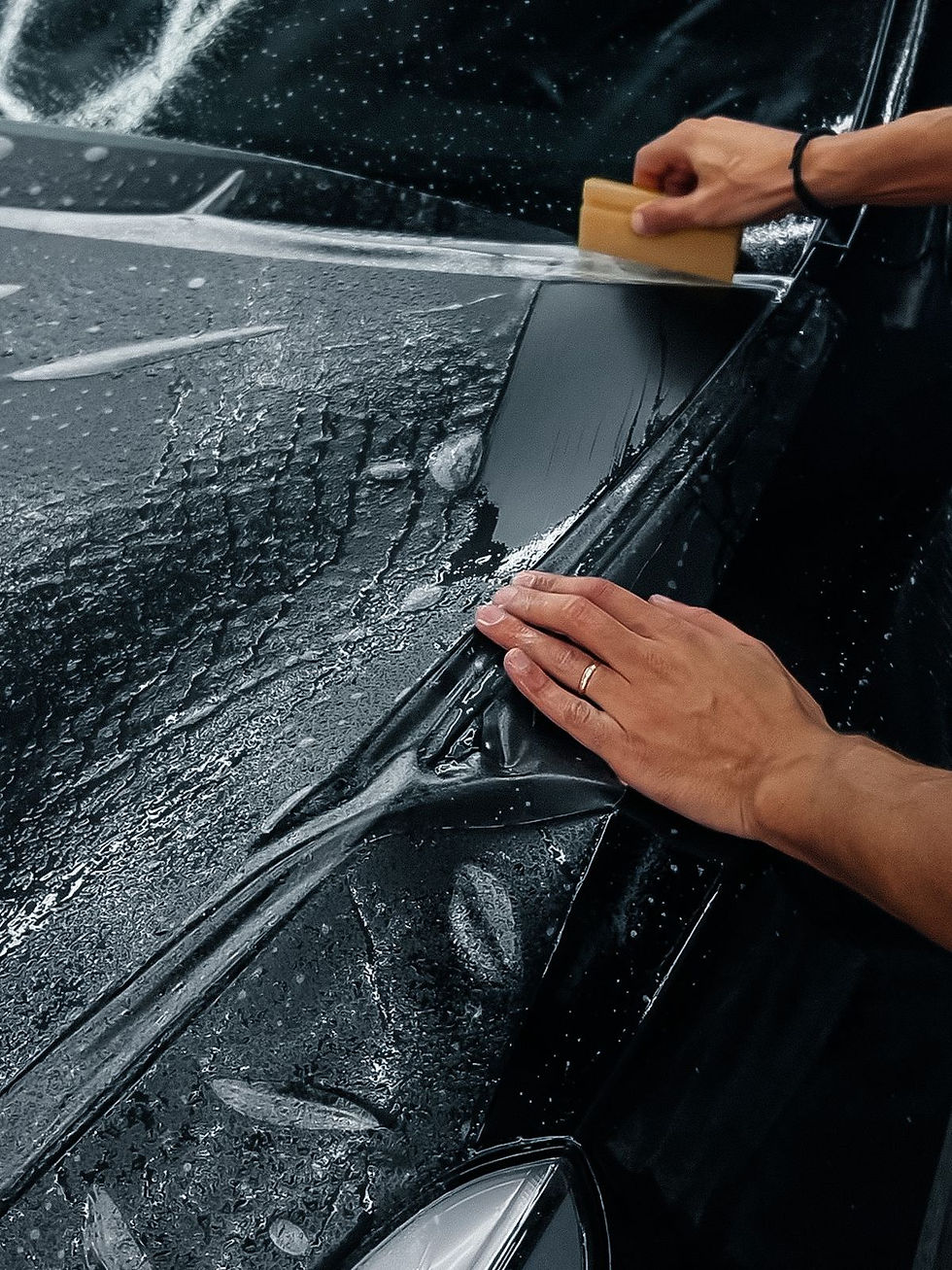 Paint protection film installation for luxury vehicle near Muirfield Village Dublin Ohio