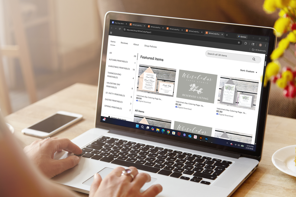 Etsy Shop Reserved Listing Design