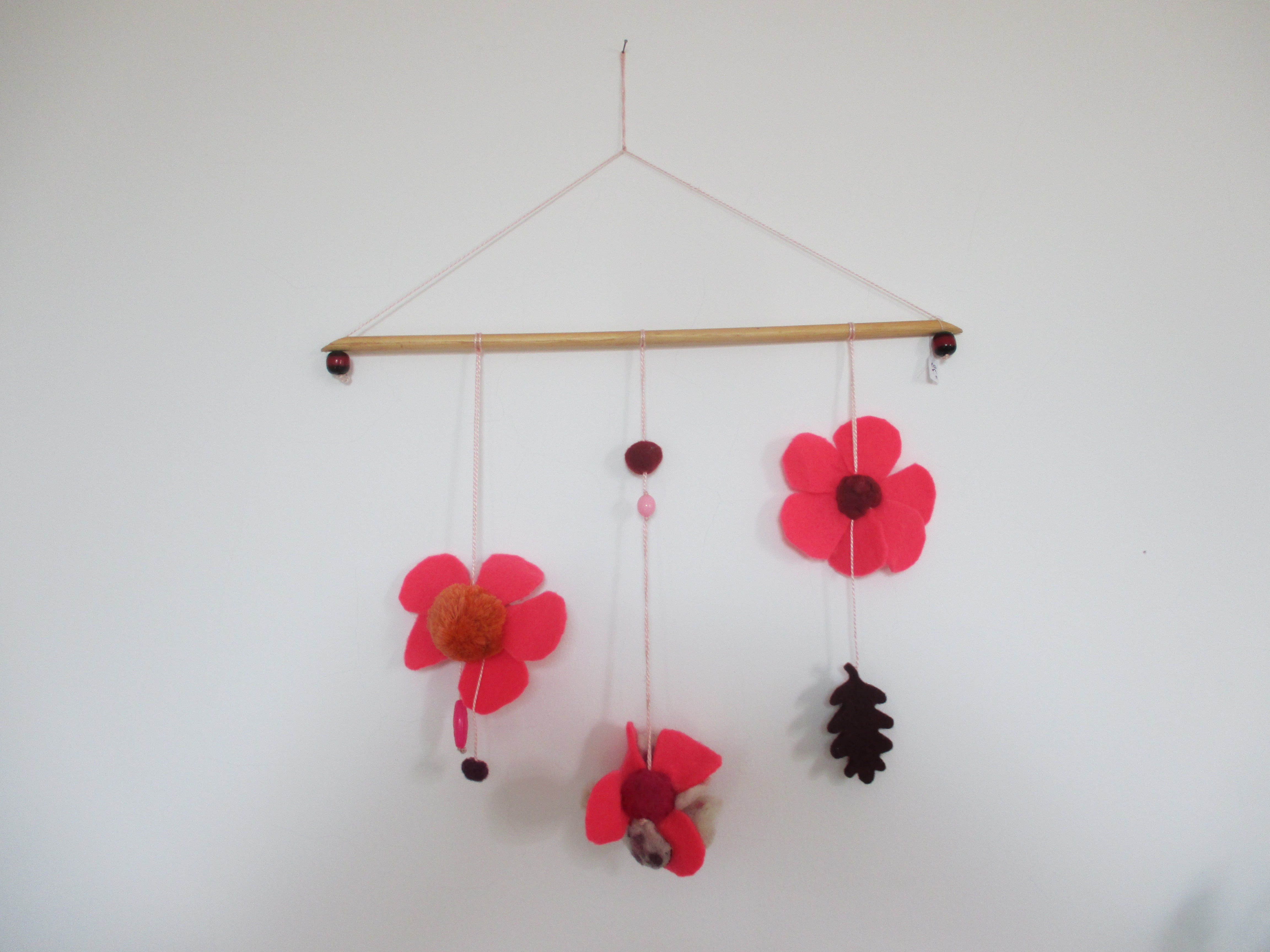 barre decorative fleur rose