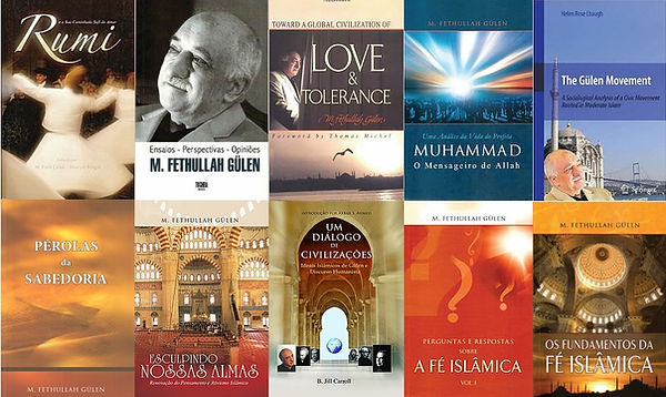 Livros de Fethullah Gülen, inspirador do Movimento Hizmet