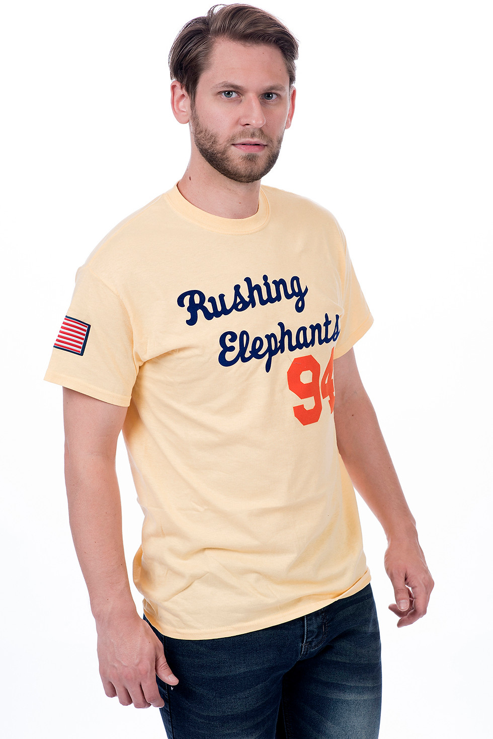 Thumbnail: Rushing Elephant Basic Script Tee