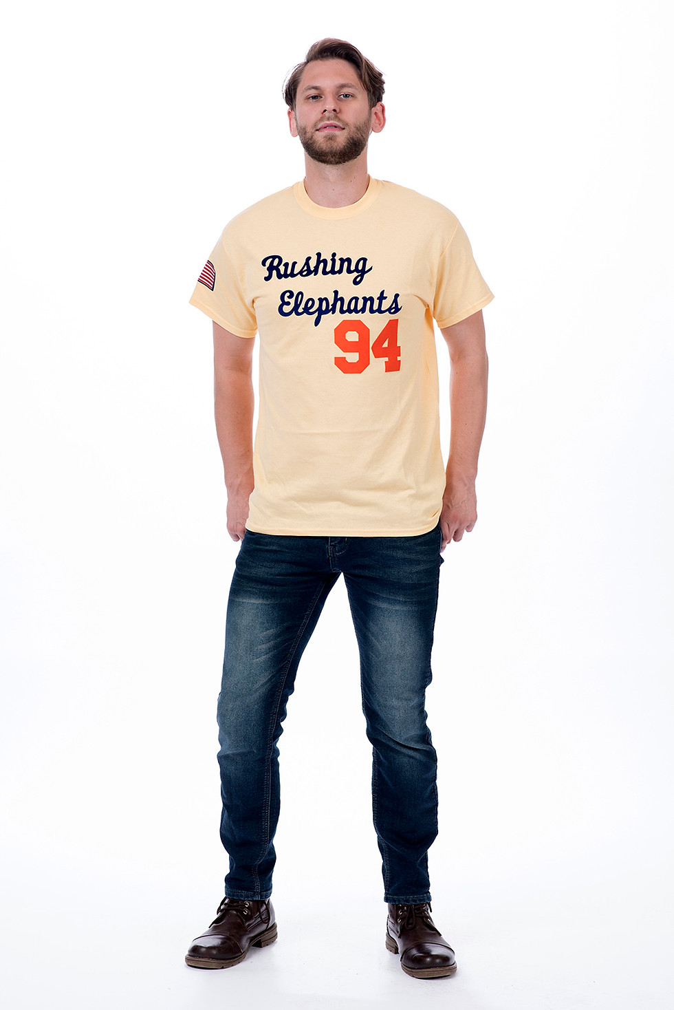 Thumbnail: Rushing Elephant Basic Script Tee