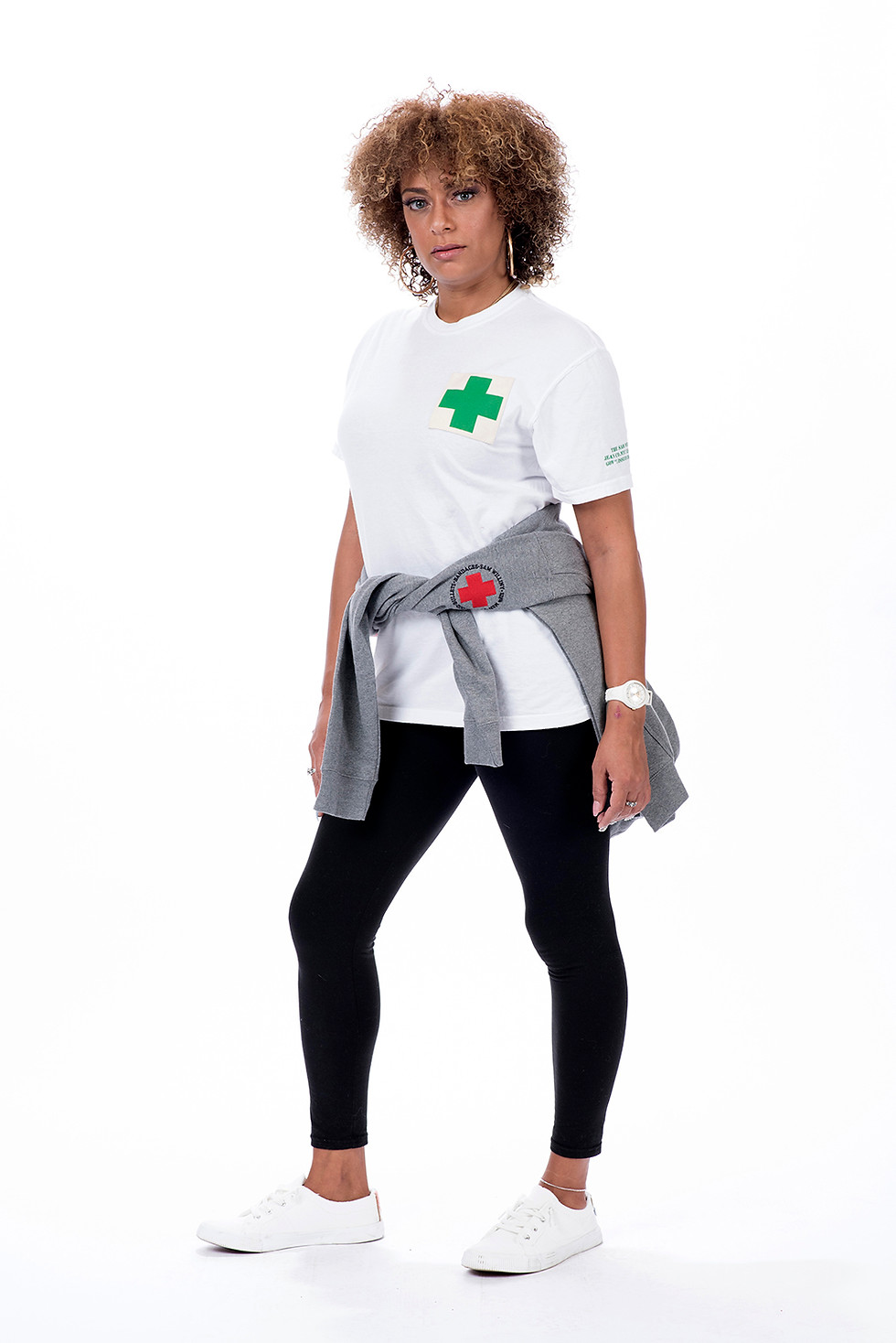 Thumbnail: Women's medicore green badge Tee