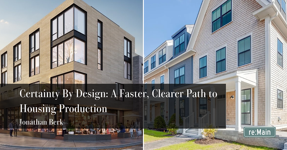 Certainty By Design: A Faster, Clearer Path to Housing Production