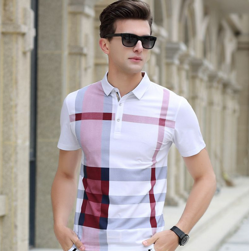 Miniatura: Camisas pólo Xadrez - Patchwork - Manga curta