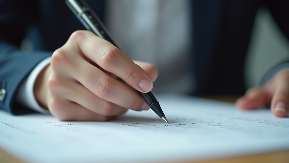 Close-up of a person writing answers on a DELE exam paper
