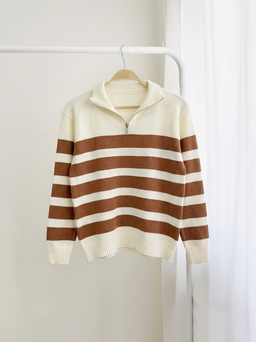 Miniatura: Sweater Rayado con cierre