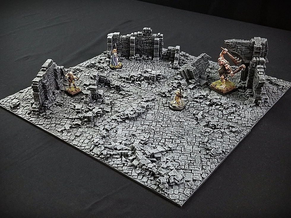 Thumbnail: Ancient Ruined City Modular Tiles: Encounter Set - STL