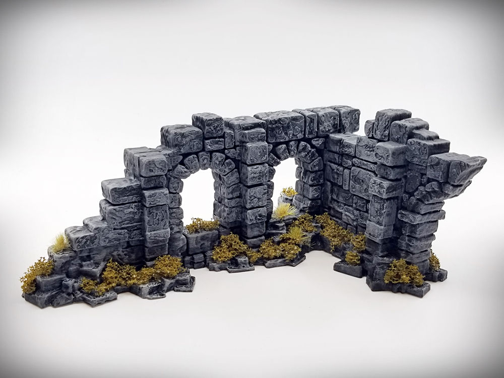 Double Arch Window - Half Arch Doorway - STL