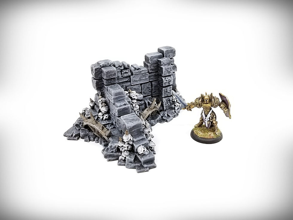 Thumbnail: Basic Corner Wall B: Grimdark - STL