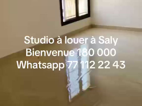 STUDIO A LOUER PAR MOIS à SALY BIENVENUE