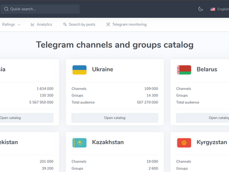Estatísticas De Canais Do Telegram