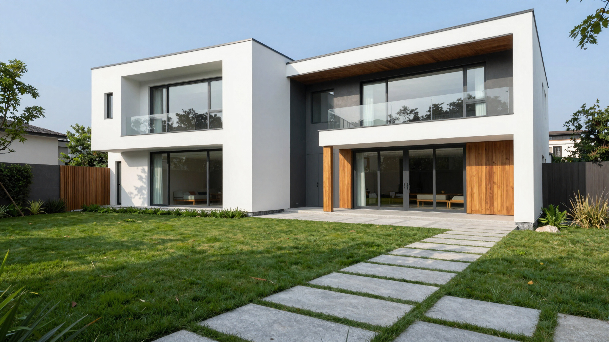 Upscale residential architecture background