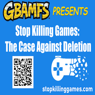 SKG logo, Case Against Deletion text and QR
