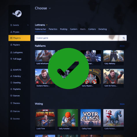 Steam store AI mock-up