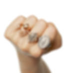 Thumbnail: MADONNA RING N°1-2 BASILIKA rose gold, white gold, diamonds