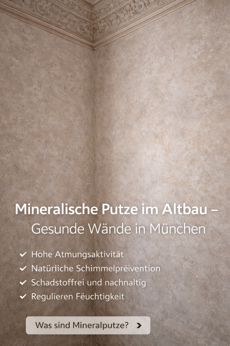 Mineralische Putze im Altbau – gesunde Wände in München