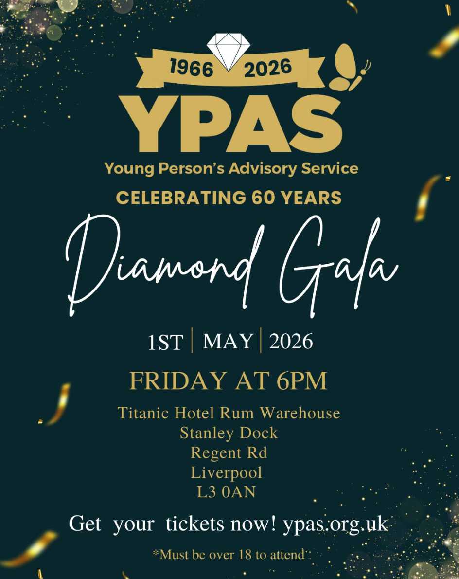 YPAS's banner for their Diamond Gala