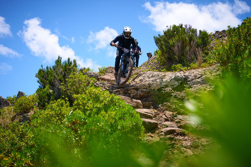 Benedikt Bagger at the Trans Maderia Mountain Bike Enduro Race