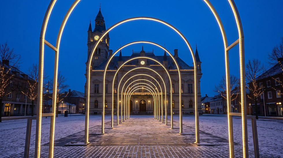 Walk-Through Light Arches and Tunnels