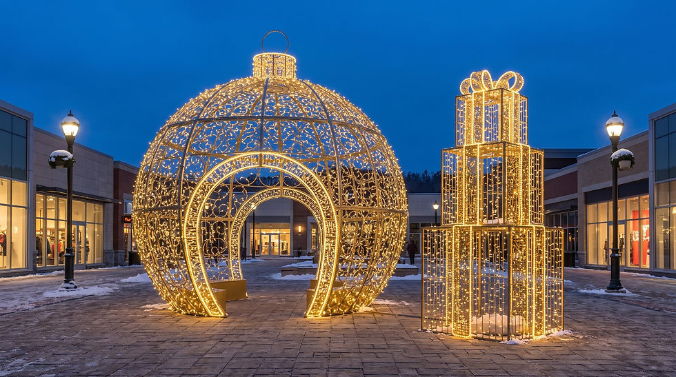 3D Christmas Light Sculptures