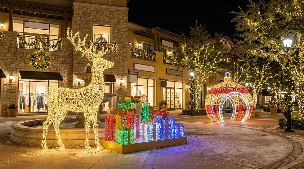 Shopping Center Christmas Decorations and Displays