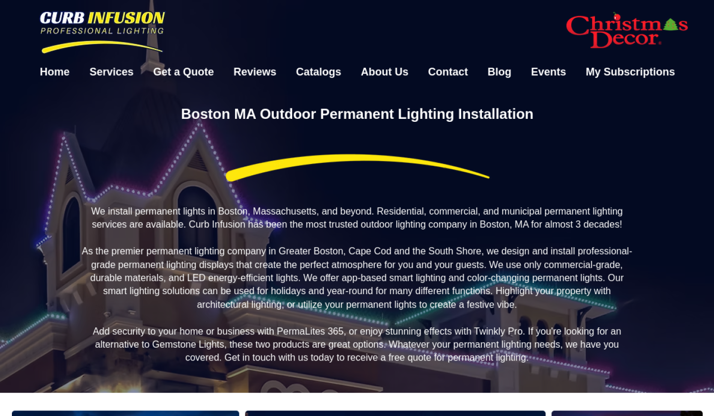 Curb Infusion website gallery