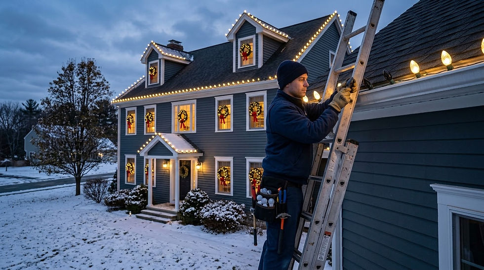 Holiday Light Repair in Lumen Falls