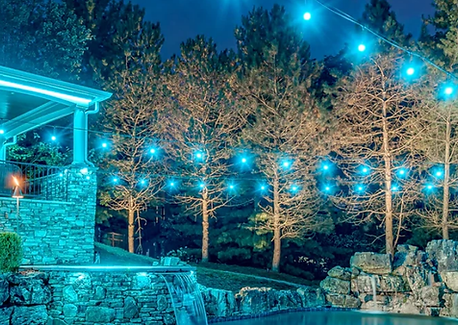 Blue Bistro Lighting