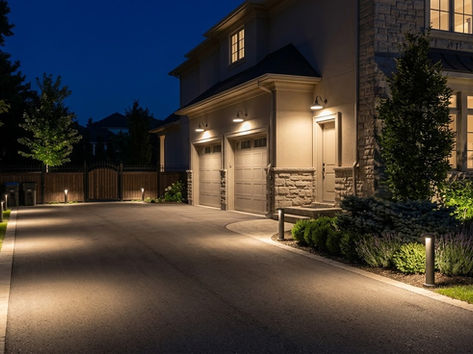 Security lighting driveway