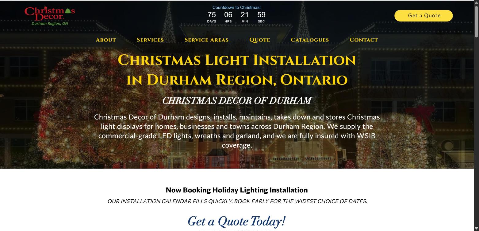 Christmas Decor of Durham