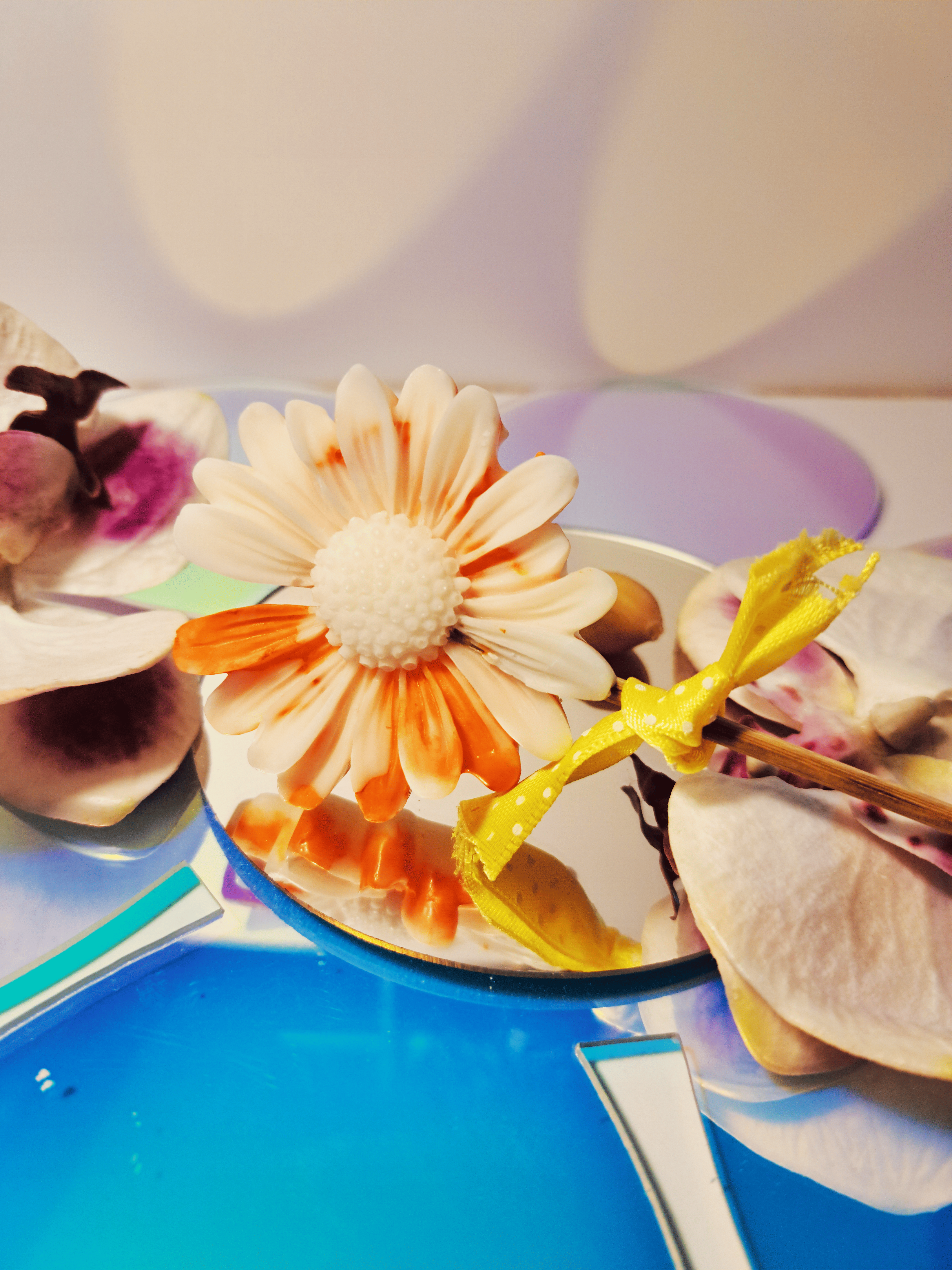 Bougie "Douce Marguerite" personnalisée – un cadeau floral et fait main, idéal pour offrir avec amour.