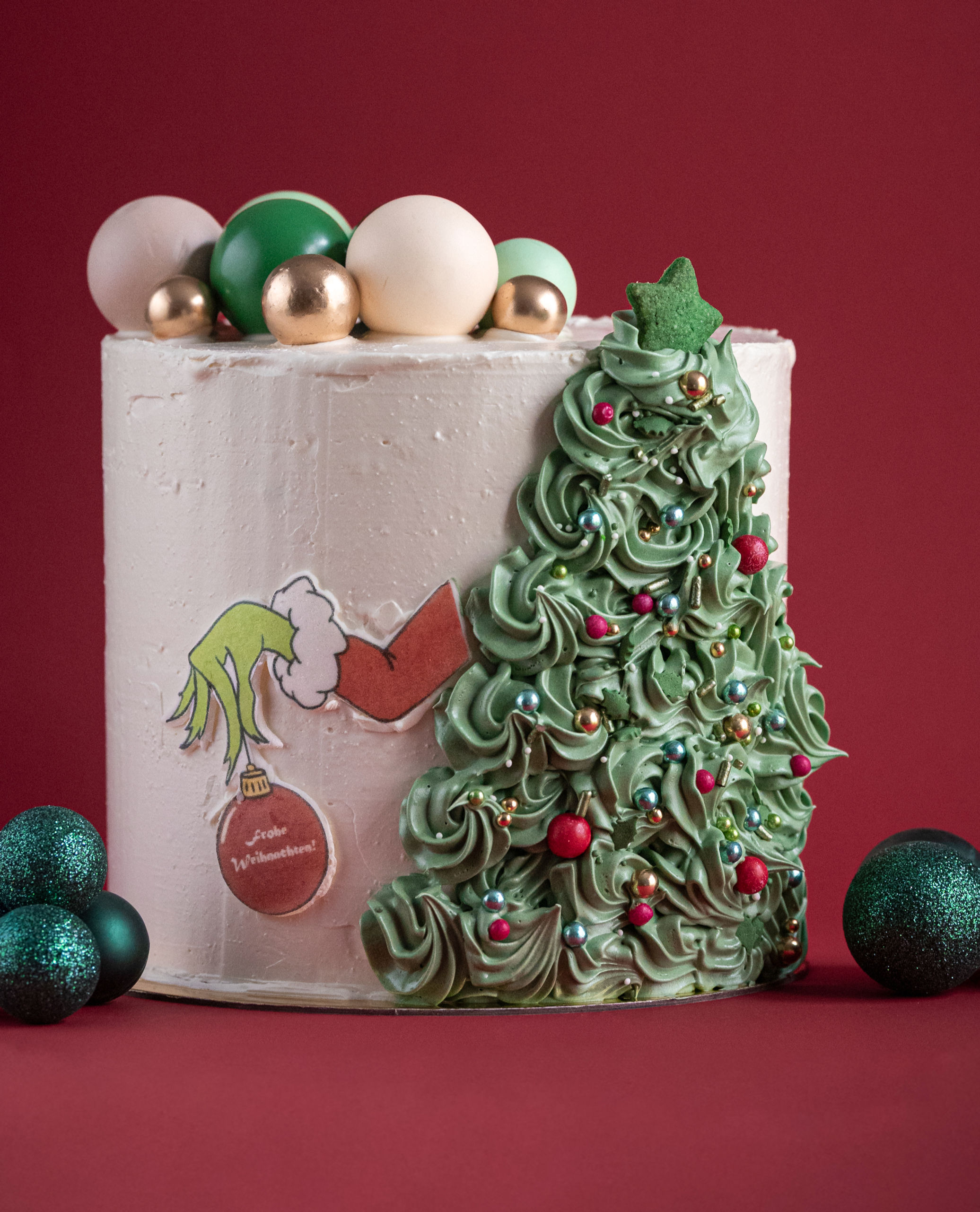 Weihnachtstorte "Grinch"