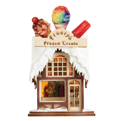 Thumbnail: Frosty's Treat Shop Ginger Cottage Ornament front view
