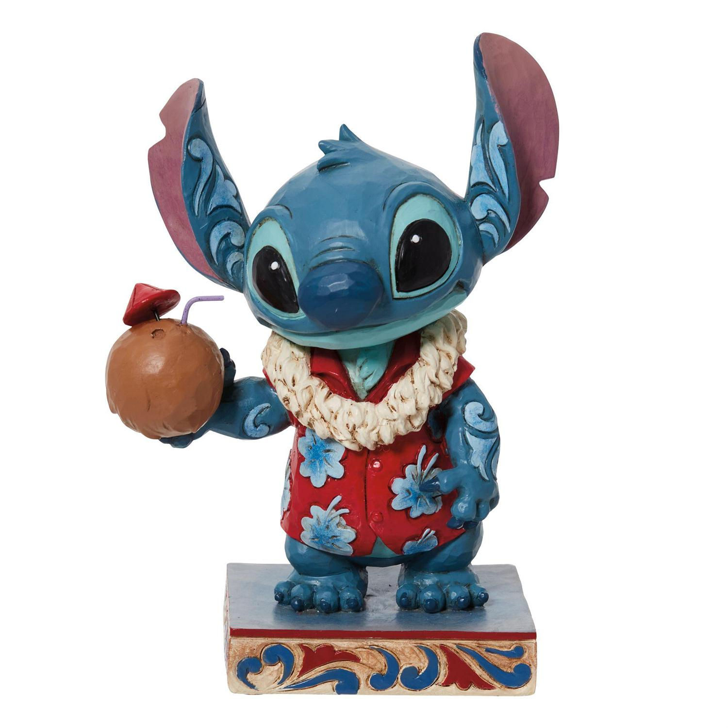 Jim Shore Disney Traditions Tropical Delight Stitch Hawaiian Shirt figurine front view
