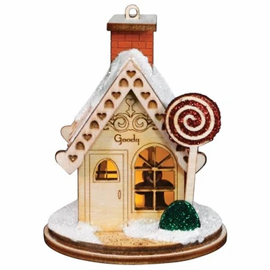 Thumbnail: Goody Gum Drop Shop  Ginger Cottages Ornament front view