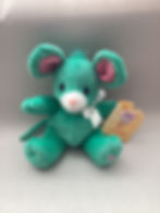 Precious Moments Plush Rosie Green Mouse W/ White Ribbon