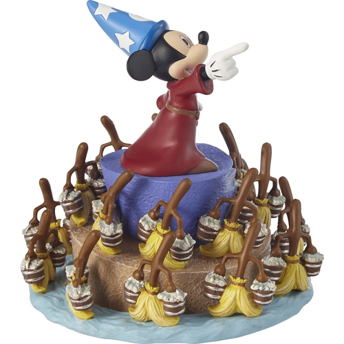 sorcerer's apprentice micky roatation musical figurine