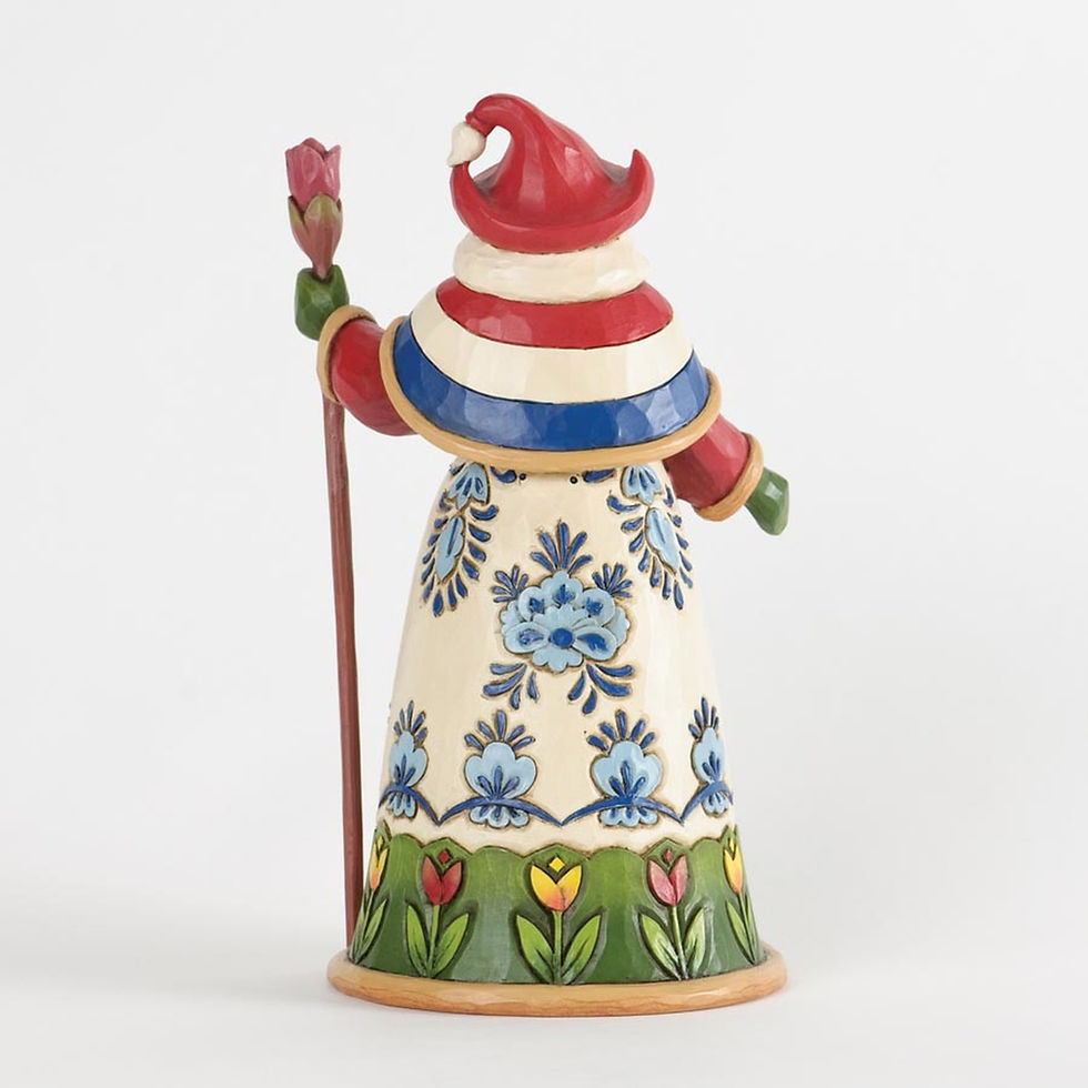 Jim Shore Dutch Santa figurine back view