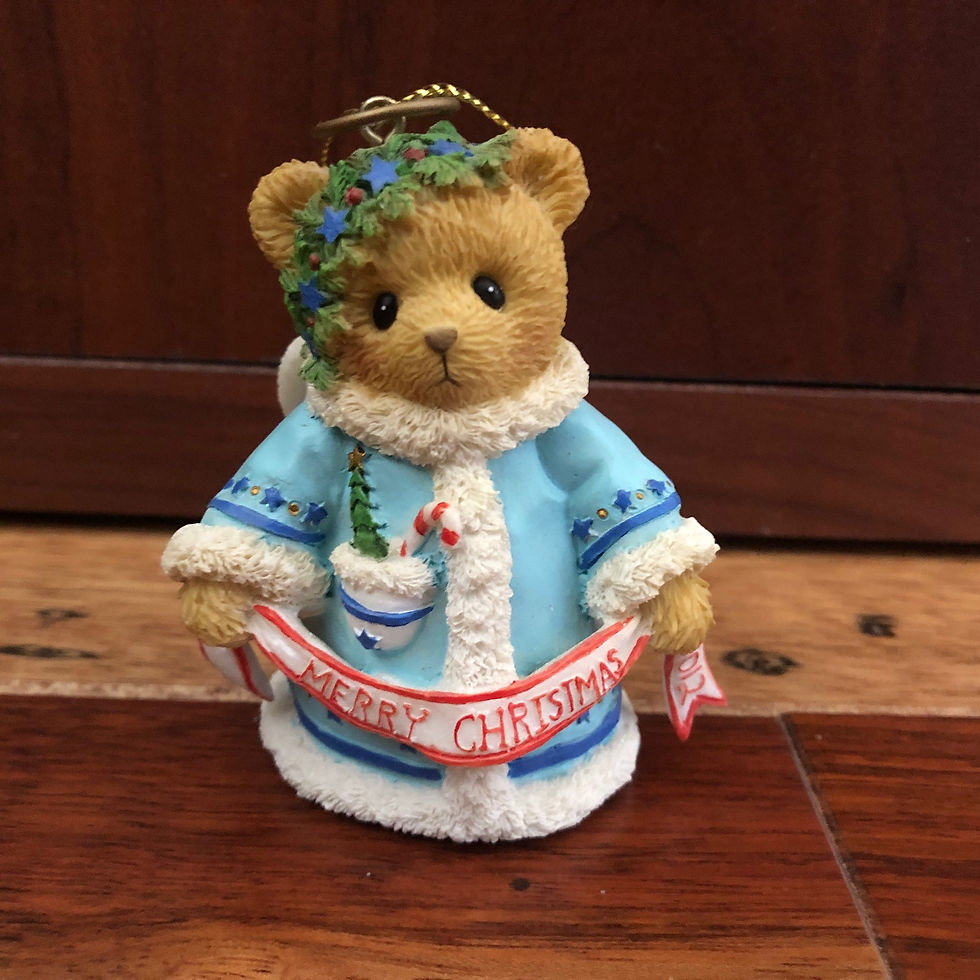 Thumbnail: Dated 2012 cherished teddies Angel Bell  Ornament front view