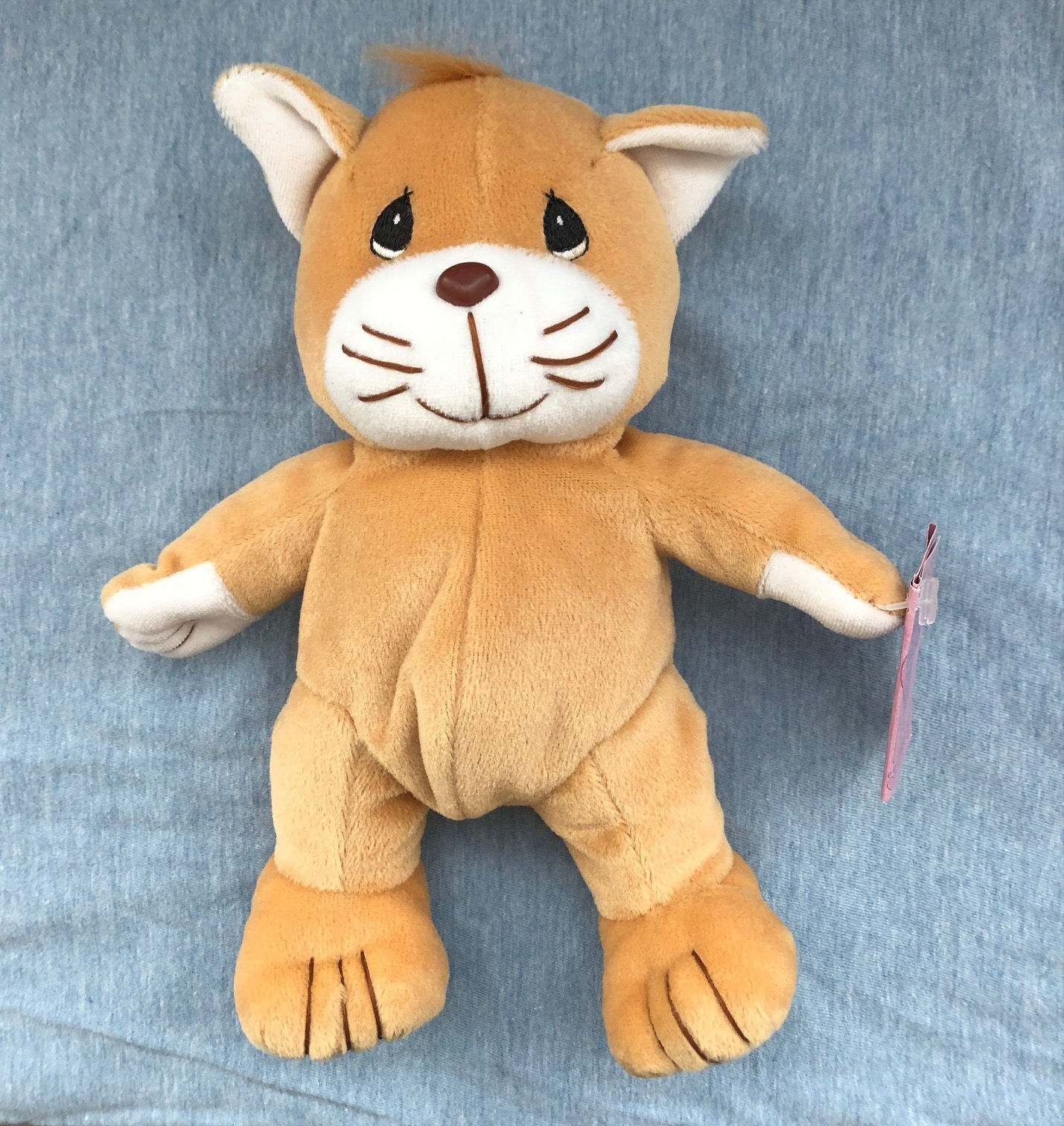 Front view of Tender Tail PlushTan Cat