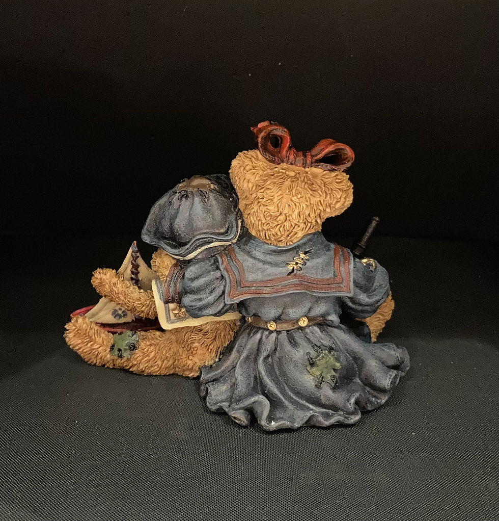 Thumbnail: Two Naugtically themed bears figurine rear view