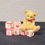 Thumbnail: cherished teddies mini bear, I Love Bears, 902950, bear sitting on valentines block fronet view