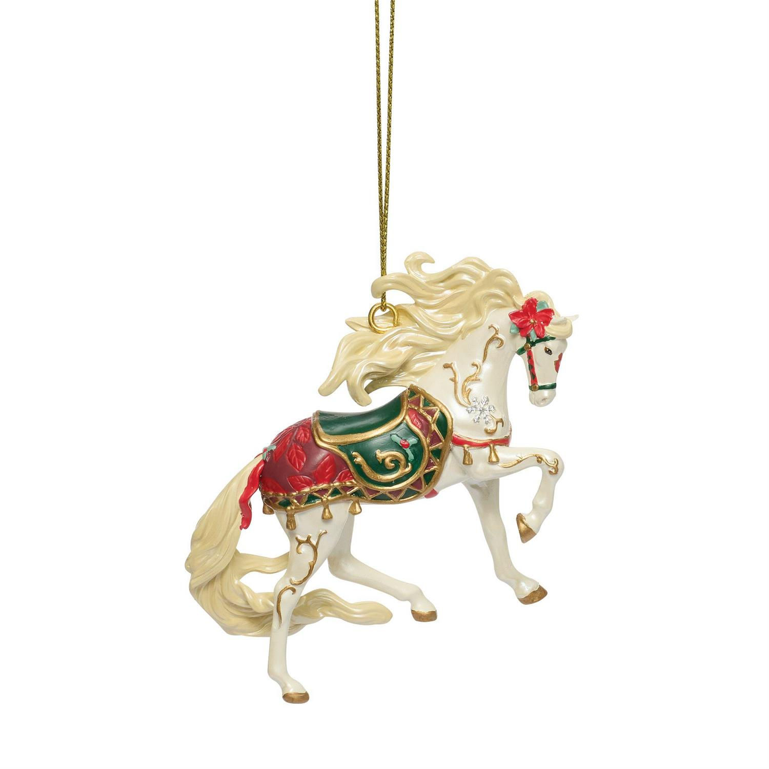 horse hanging ornament front view